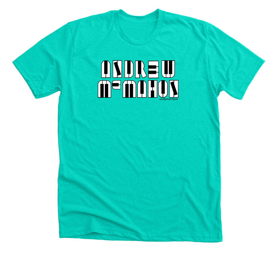 AM Piano Keys, a Heather Sea Green Premium Unisex Tee