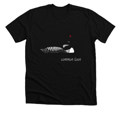 Loon, a Solid Black Blend Premium Unisex Tee
