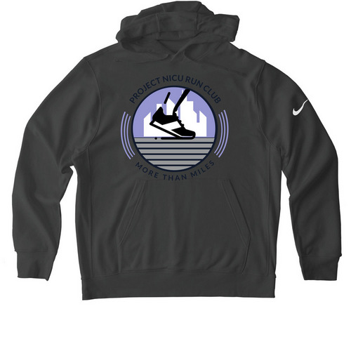 PN Run club drop, a Anthracite Nike Club Fleece Pullover Hoodie