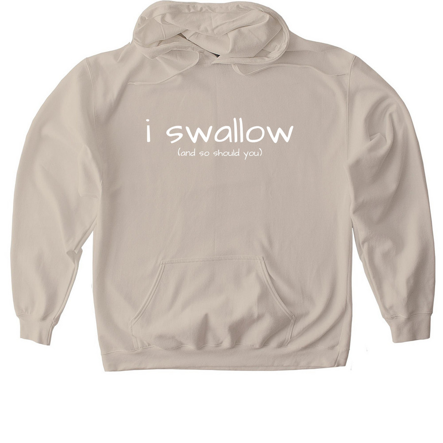 i swallow (fighting eating disorders), a Sand Gildan Softstyle Pullover Hoodie