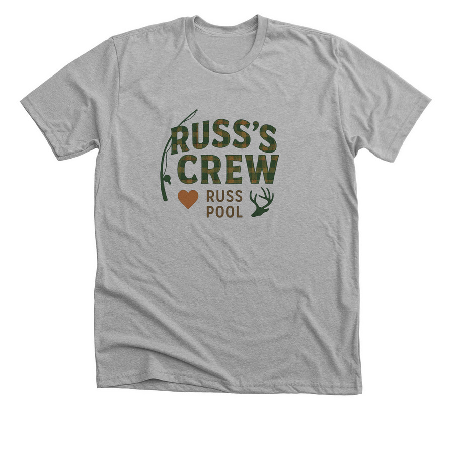 Russ's Crew, a Athletic Heather Premium Unisex Tee