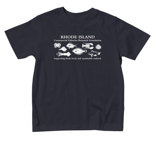 Support Sustainable Fisheries in RI - Toddler, a Navy Toddler Tee