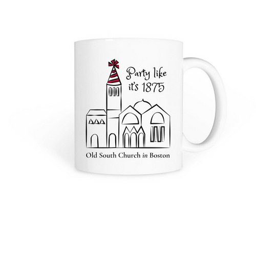 Party Like it's 1875 Mug, a White Coffee Mug