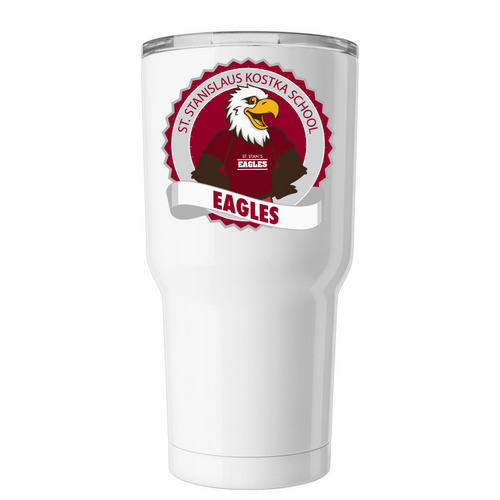 Stan the Eagle Tumbler, a White Insulated Tumbler