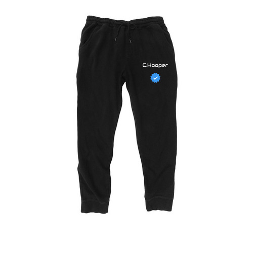 Certified Hooper, a Black Midweight Fleece Joggers