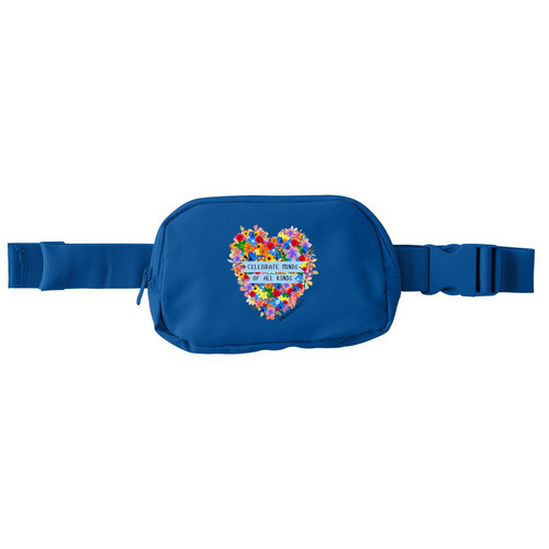 Celebrate Minds Hip Pack, a Strong Blue Matte Hip Pack
