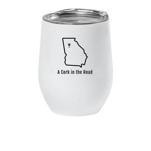 Wine To-Go, a White Insulated Wine Cup