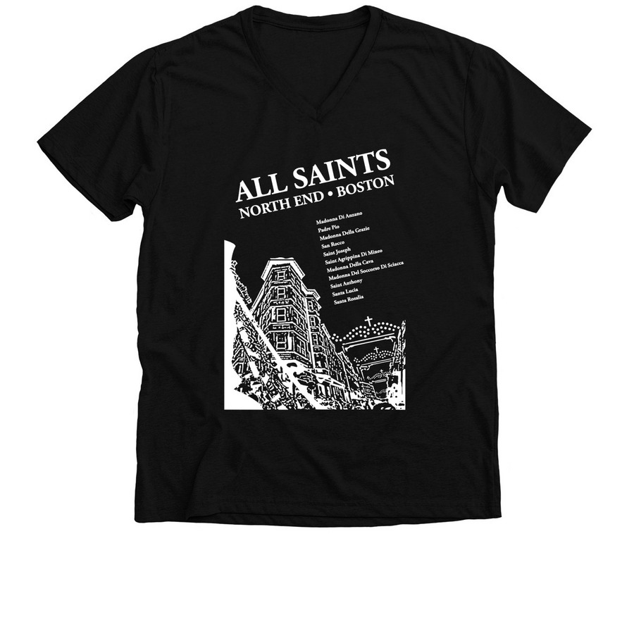 All Saints Feast Scene - 2023, a Solid Black Blend Premium V-Neck Tee
