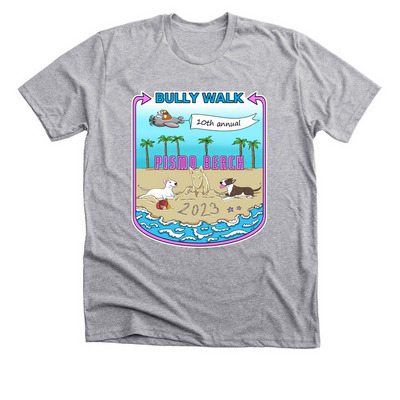 2023 Pismo Beach Bully Walk, a Athletic Heather Premium Unisex Tee