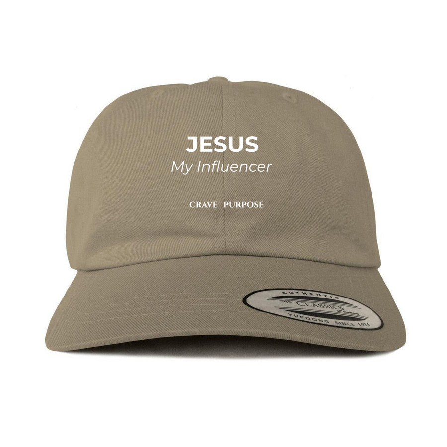 Jesus Influence, a Khaki Printed Classic Baseball Cap