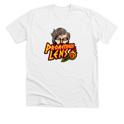 Prometheus Lens New Logo, a Solid White Blend Premium Unisex Tee