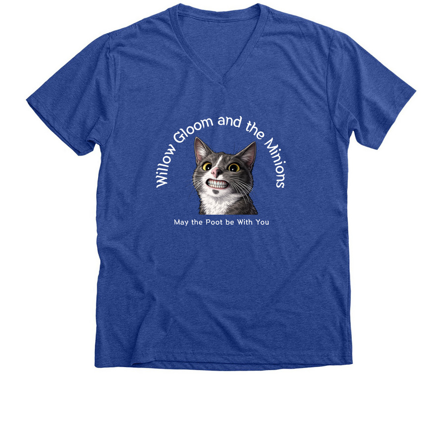 Willow Gloom and the Minions 3&nbsp;, a Heather True Royal Premium V-Neck Tee