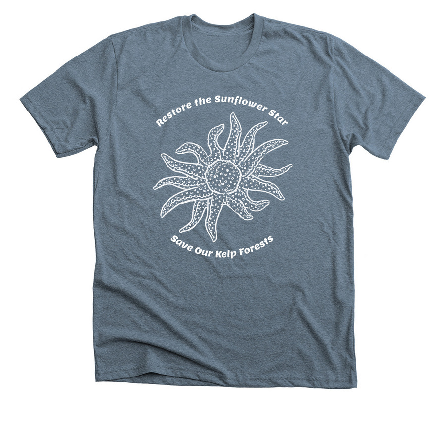 Pycnopodia Apparel, a Heather Slate Premium Unisex Tee