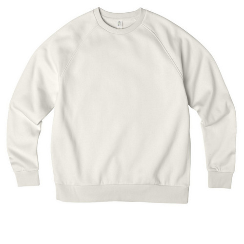 Emunah BBG Crew, a White Sand Allmade Organic CVC Crewneck Sweatshirt