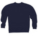 BUNNIES, a Classic Navy Midweight Crewneck Sweatshirt (back-view)
