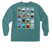 16 Wildlife Refuges Pocket Tee, a Seafoam Comfort Colors Long Sleeve Pocket Tee (back-view)