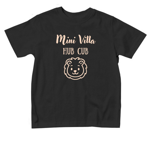 Mini Villa Hub Cub Tot, a Black Toddler Tee