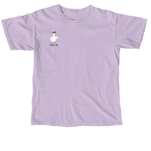 Feed 'Em, a Orchid Comfort Colors Unisex Tee