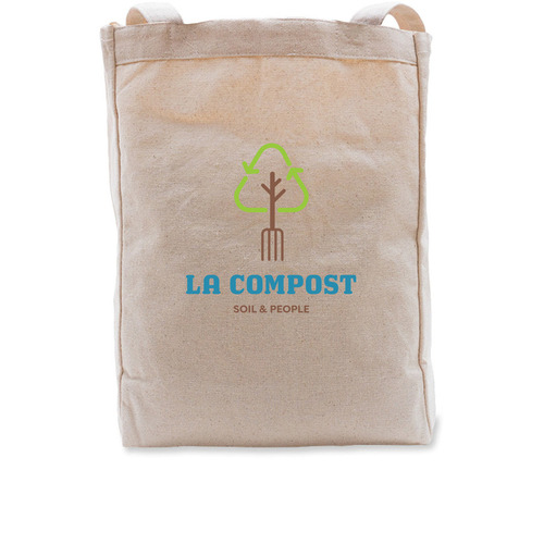 LA Compost Tote Bag, a Natural Recycled Cotton Tote Bag