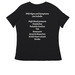 Following My Dreams, a Black Women's Relaxed V-Neck Tee (back-view)