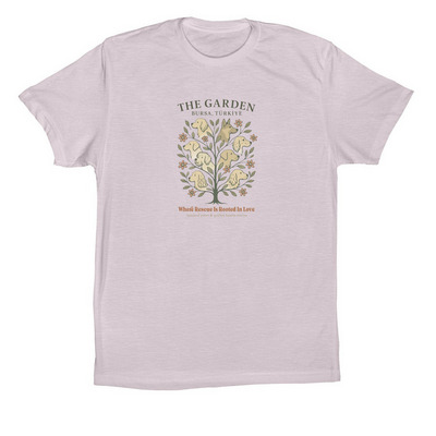 The Garden ?, a Lavender Dust Premium Cotton Tee