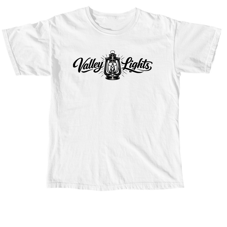 Valley Lights White, a White Comfort Colors Unisex Tee