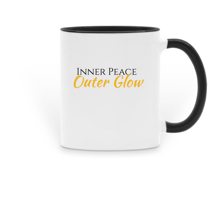 The Glow Collection | Mugs, a Black Two-Tone Ceramic Mug