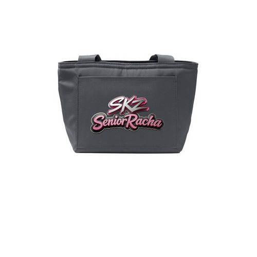 The SeniorRacha STAY Collection, a Grey Steel Insulated Lunch Tote