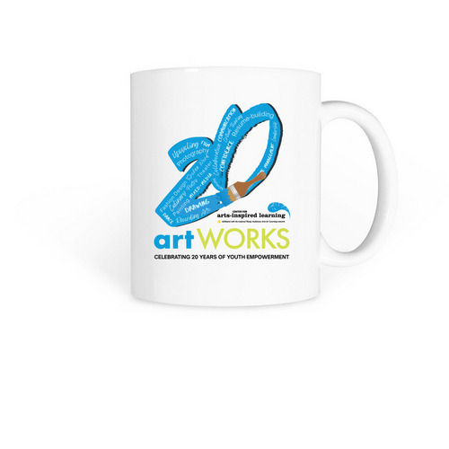ArtWorks 20th Anniversary Mug, a White Coffee Mug