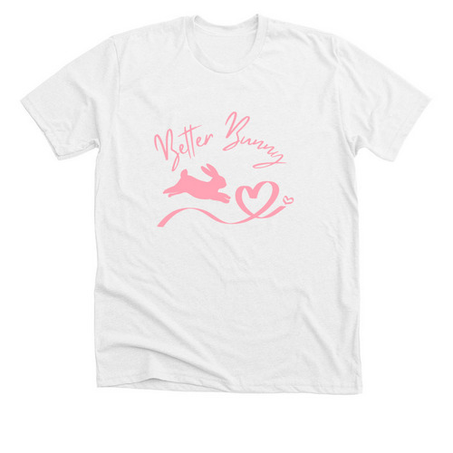 Classic Logo, a Solid White Blend Premium Unisex Tee
