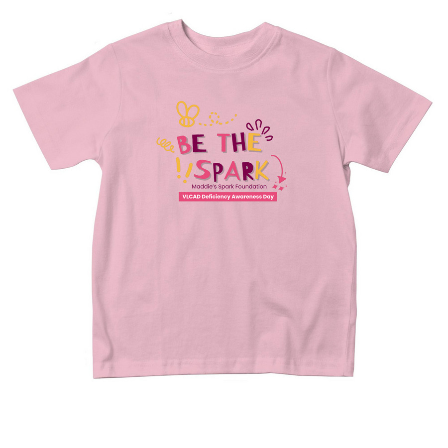 Be the Spark (Toddler)- VLCAD Awareness, a Pink Toddler Tee