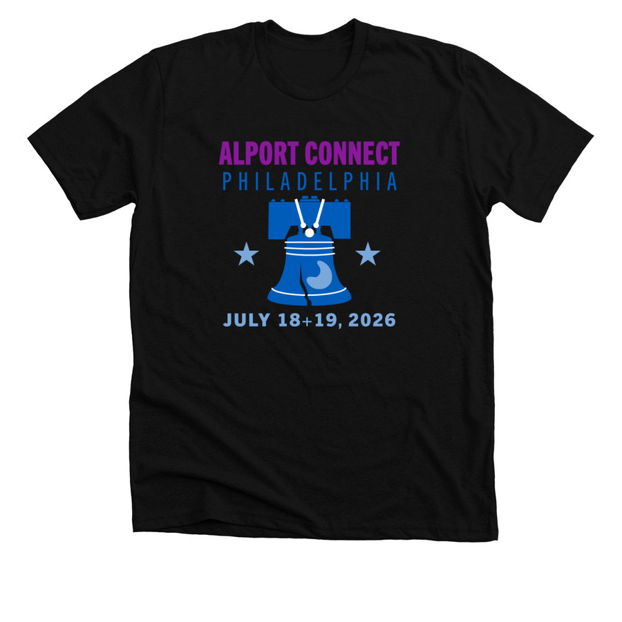 Alport Connect 2026 Large Front Logo, a Solid Black Blend Premium Unisex Tee