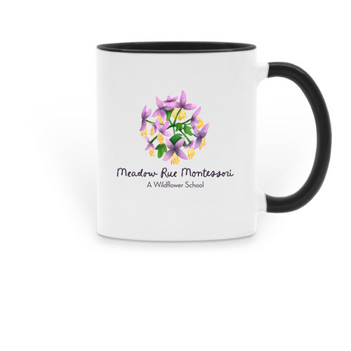 Meadow Rue Mugs, a Black Two-Tone Ceramic Mug