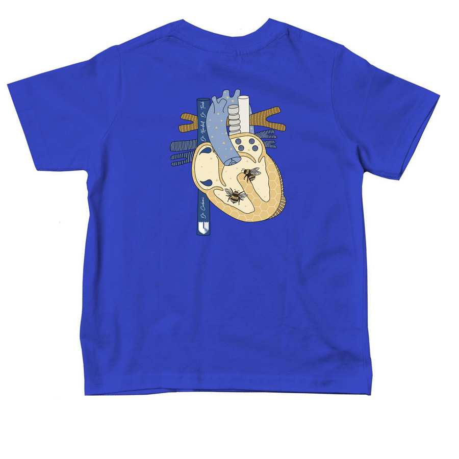Owen Strong toddler shirt, a Royal Blue Toddler Tee (back-view)