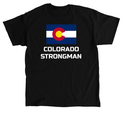 Colorado Strongman, a Black Classic Unisex Tee