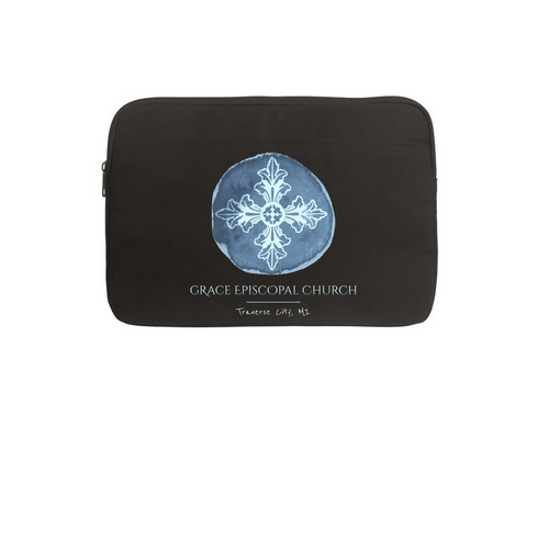 Grace Laptop Sleeve, a Black Canvas Laptop Sleeve