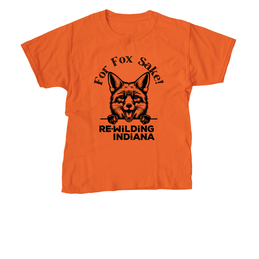 For Fox Sake!, a Orange Youth Unisex Tee