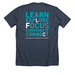 LFC:&nbsp;Learn, Explore, Focus, Contribute..., a Heather Midnight Navy Premium Unisex Tee (back-view)