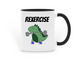 Rexercise Mug, a Black Two-Tone Ceramic Mug