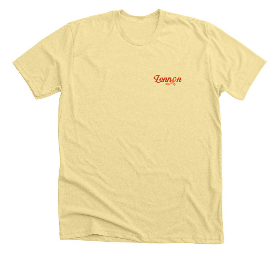 Lennon Lights up Leukemia&nbsp;, a Heather French Vanilla Premium Unisex Tee