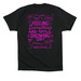 Grief is Normal, So Are You: Neon Purple Tops, a Vintage Black Premium Cotton Tee (back-view)