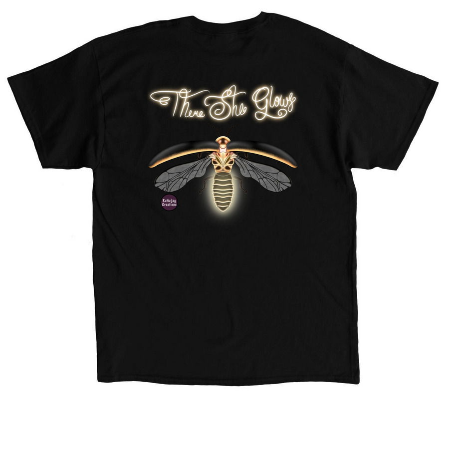 Firefly Front/Back, a Black Classic Unisex Tee (back-view)