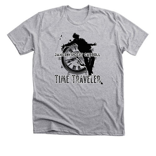 JVC - Time Traveler, a Athletic Heather Premium Unisex Tee