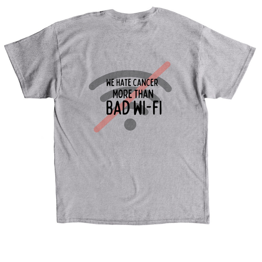Bad Wifi, a Sport Grey Classic Unisex Tee (back-view)