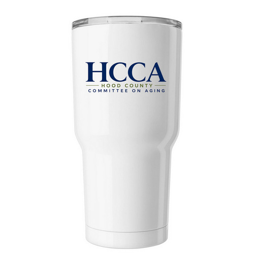 HCCA Logo Tumbler, a White Insulated Tumbler