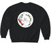 Catch. Cut. Process&nbsp;, a Black Softstyle Crewneck Sweatshirt (back-view)