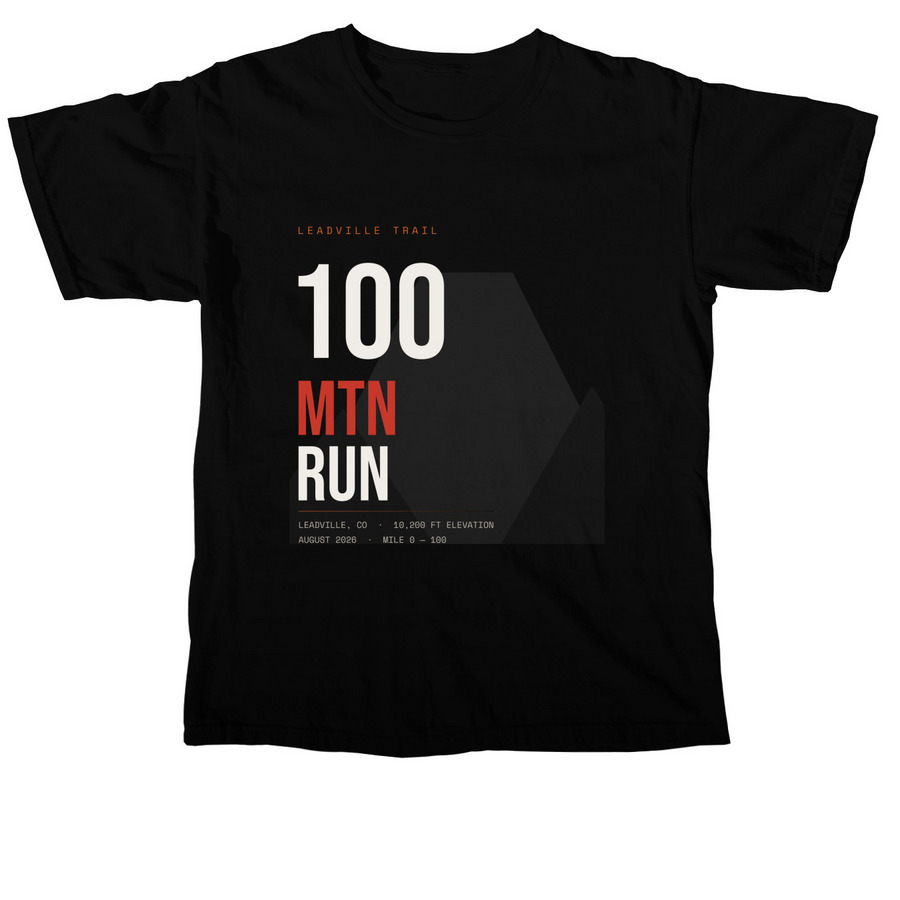 Leadville 100 2026, a Black Comfort Colors Unisex Tee