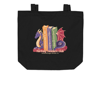 Fantasy Readers Tote, a Black Organic Cotton Tote Bag
