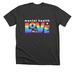 'MH & LOVE FOR ALL' Shirt Benefiting 1N5, a Dark Grey Heather Premium Unisex Tee