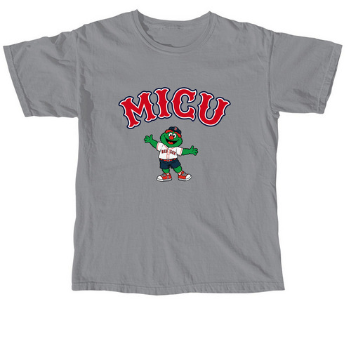 MICUxRed Sox, a Granite Comfort Colors Unisex Tee